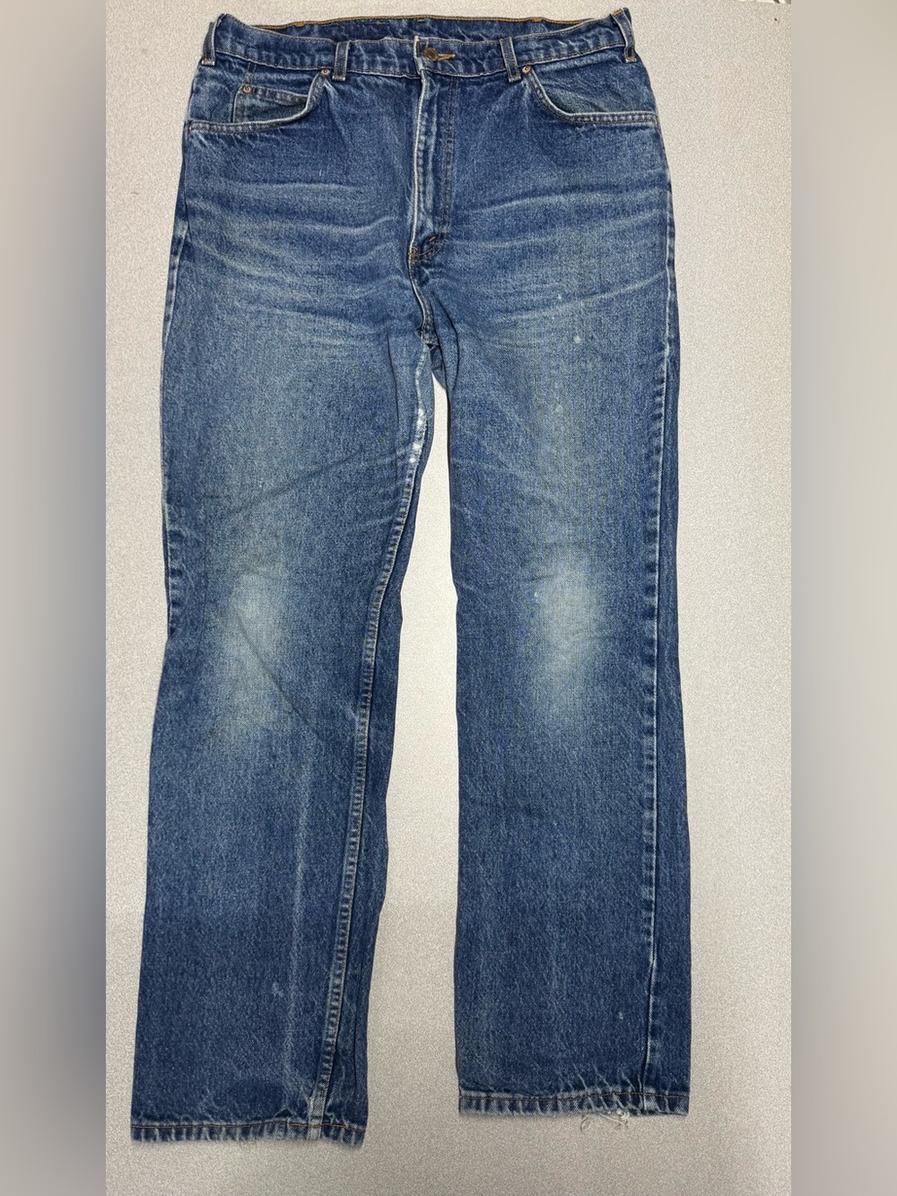 Vintage Levi’s 619 Orange Tag Straight Leg High Rise Distressed Medium Wash sz36